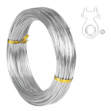 Tenn Well 18 Gauge Aluminum Craft Wire, 165 Feet 1mm Bendable Jewelry Wire | Metal Silver Wire for Jewelry Making, Sculpting, Floral Making, Wreath Making, Crafting, Wire Wrapping, Christmas Ornaments