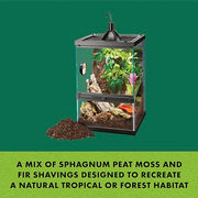 Zilla Jungle Mix Terrarium Substrate Bedding, 8 Quart | Supports healthy humidity, reptile dirt for tropical terrariums, organic blend, soft texture, easy maintenance