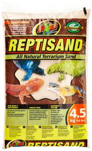 Zoo Med ReptiSand®, 10 Pounds, Desert White | Natural, For Bearded Dragons, Leopard Geckos & Desert Species, Chemical-Free, Ideal for Digging, Burrowing & Egg Laying