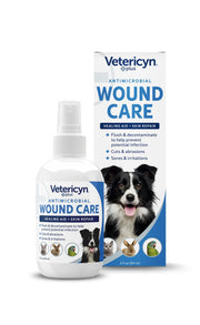 Vetericyn Plus Dog Wound Care Spray, Lick-Safe Wound & Skin Care, 3 oz | Cleans cuts, scrapes, bites & post-surgical sites; no sting; no antibiotics or steroids; lick-safe & safe for all animals