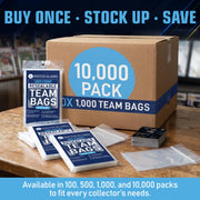 Invested Alliance Resealable Set Team Bags for Trading Cards | Ultra, TCG, Baseball, Sports Card Team Bags Sleeves. Fits Top loaders, Magnetic & Semi Rigid Holders. High Clarity Sleeves.