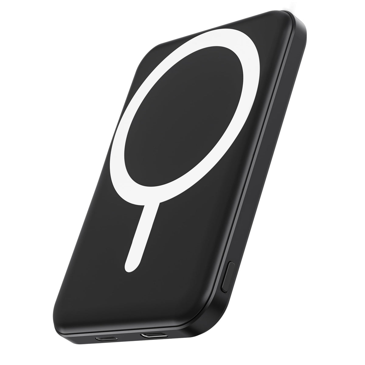 podoru for MagSafe Power Bank 5000mAh, Ultra-Slim Magnetic Portable Charger | 20W PD Fast Charging, Travel Essentials with USB-C Cable, Wireless Battery Pack for iPhone 18/17/16/15/14/13/12 Series-Black