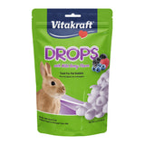 Vitakraft Drops Rabbit Treat with Wildberry Flavor 5.3 oz. | Wildberry Flavor, Wholesome Small Animal Treat, Easy to Feed, Resealable Bag, 5.3 oz Pack