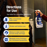 Farnam Repel-X pe Concentrated Fly Spray for Horses & Dogs, 16 Ounces | Concentrated fly spray for horses, flea & tick spray for dogs. Just add water. Makes 4 Quarts of Ready to Use Horse Fly Spray