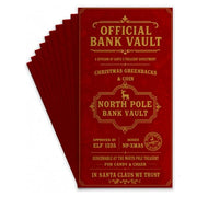 10 Pack Christmas Money Holders for Cash, Christmas Cards with Envelopes, Gift Cards, Holiday Presents, North Pole Bank Vault, Fun Cash Presentation, Unique Way to Wrap Money