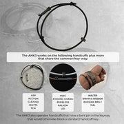 BattlBox Bracelet Car Window Breaker Wrist Strap, Escape Tool Handcuff Key | Glass Breaker Bracelet, EDC Survival Gear, Safety Bracelet, Emergency Tool, Tungsten Carbide Bead, Vehicle Rescue Kit