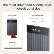 Plaud Note Pro AI Voice Recorder Transcribe & Summarize for Meetings Calls | AI Note Taker for Professionals & Teams, Productivity, 112 Languages, Ultra-Slim, InstantView Display, Case Included, Black