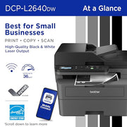 Brother DCP-L2640DW Wireless Compact Monochrome Multi-Function Printer, Copy, Scan, Duplex, Mobile Printing