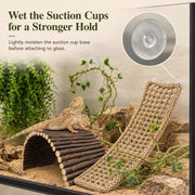 RUNANIA Bearded Dragon Tank Accessories, 10 PCS Reptile Hammock Plants Bridge Jungle Climber Vines for Snakes Bearded Dragon Chameleon Gecko Lizard