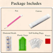 CHWGLFGG 5D Forest Pearl Diamond Art Kits for Adults Beginners 12x12inch | DIY 3D Christmas Tree Special Shape Plastic Pearl Painting Kit for Adult Gem Art Crafts Home Wall Decor