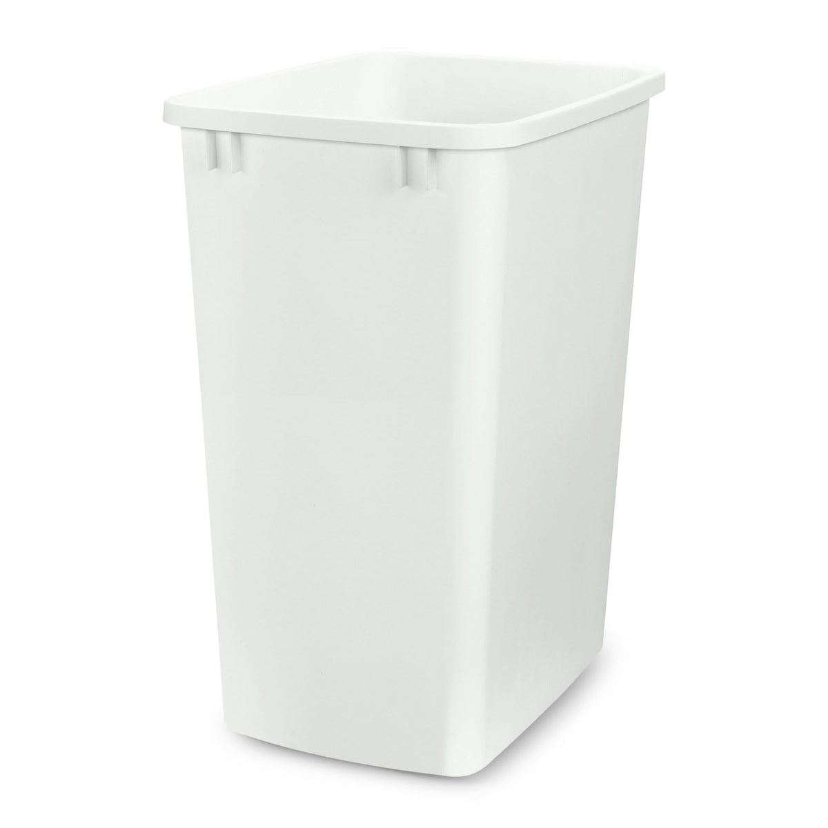 Rev-A-Shelf Double Pullout Garbage Trash Cans for Kitchen Cabinets, 35 Qt | Replacement Large Capacity Waste/ Recycling Bin Only for Kitchen Cabinet Pullouts, White, RV-35-52