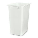 Rev-A-Shelf Double Pullout Garbage Trash Cans for Kitchen Cabinets, 35 Qt | Replacement Large Capacity Waste/ Recycling Bin Only for Kitchen Cabinet Pullouts, White, RV-35-52