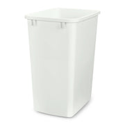 Rev-A-Shelf Double Pullout Garbage Trash Cans for Kitchen Cabinets, 35 Qt | Replacement Large Capacity Waste/ Recycling Bin Only for Kitchen Cabinet Pullouts, White, RV-35-52