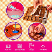 GirlZone Little Choco Delights Maker Kit, Chocolate Making Kit for Kids, Over 100 Pieces with Candy Bar Molds, Lolly Sticks & Wrappers, Toys for Playdates, Creative Activities & Gifting from Aged 8+