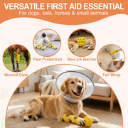AVINLI 6 Rolls Vet Wrap Cohesive Bandage, Self Adhesive | Non-Woven Pet First Aid Tape for Dogs, Cats, Horses, Wound Care, Sticks Only to Itself, Safe & Comfortable, 2 Inch x 5 Yards