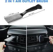 7PCS Car Detailing Brush Set, Ultra Soft Boars Hair Car Interior Detailing Brushes, Car Interior Detailing Kit, Car Cleaning Gel Supplies Kit, Car Dust Brush, Car Accessories for Truck, Suv, Interior