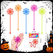 Sticky Spider Web Sticky Hands Toys,36PCS Goodie Bag Basket Pinata Stuffers | Halloween Boo Basket Pinata Fillers for Kids,Party Gifts Prizes Trinkets for Toddlers,Treats Non Candy for Birthday Classroom