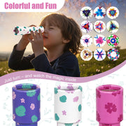 Leaf Pattern Kaleidoscopes 12 Pcs Retro Educational Toys | Educational toys for children, palm leaf design, birthday party supplies, school prizes, Christmas stockings