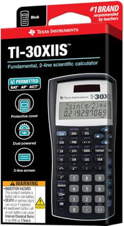 TI-30XIIS Scientific Calculator Texas Instruments, Black | Two-line calculator; Statistics and Advanced Scientific Functions