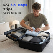MATEIN Carry on Backpack, Extra Large Expandable Travel Backpack for Men | Airplane Approved, Weekender Bag for Women, mochila de viaje, Water Resistant, Lightweight Daypack for Flight, 40L, Black
