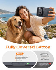 TOCOL for iPhone 18 Pro Case, Compatible with MagSafe, Black | Built-in Magnets, Camera Control Cover, Full Camera & Military-Grade Protection Anti-Slip Slim Translucent Matte Phone Case