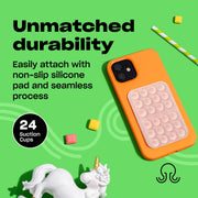 OCTOBUDDY Classic - Silicone Suction Phone Case Adhesive Mount, Chalk Pink | Hands-Free, Strong Grip Holder for Selfies and Videos - iPhone and Android Compatible - 2.25″ x 3.25″