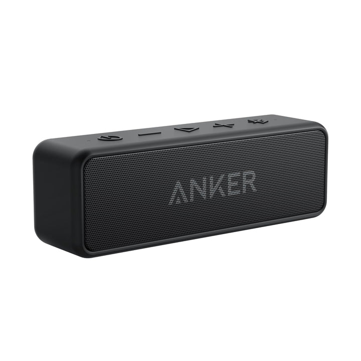 Anker soundcore 2 Portable Bluetooth Speaker, 24-Hour Playtime, IPX7 | 12W Stereo Sound, Wireless Stereo Pairing, Bluetooth 6, Bassup, Wireless Speaker for Home, Shower, Outdoors, Travel, Camping