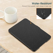 Fintie Slim Case for 7" Kindle Paperwhite 12th Gen 2024 & Kindle Colorsoft | Lightweight PU Leather Hard Back Shell Cover, Magnetic Closure, Auto Wake/Sleep, for Kindle Paperwhite 2024, Black