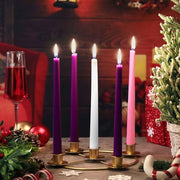 Newtay 1 Pack Christmas Advent Wreath Candle Holder, 5 Candle, Gold | 8.5 Inch Advent Wreath Ring Table Decoration Xmas Metal Ring Table Centerpiece for Holiday Christmas Home Decor