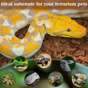 ZeeDix 10LBS Coconut Husk Chip Substrate for Reptiles, 72QT Coco Husk Chips | Organic Coco Coir Chips for Snake Habitat, Reptile Bedding for Ball Python, Tortoises, Geckos, Lizards Terrarium Tanks