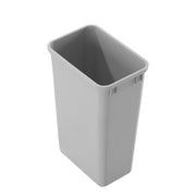 Dowell 50QT Wastebasket Trash Container, 13Gal, Plastic, Stackable, for Kitchen/Bathroom/Office,Tall Trash Can 22-3/8"H (Grey 4000 50 04)