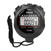 PULIVIA Stopwatch Timer, Digital Stop-Watch for Sports, Black | Multi-function Stopwatch with Single Split/Lap Timing, Button Beep Alarm Clock, Ideal for Coaches Kids PE-teacher
