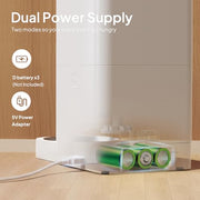 VOLUAS Automatic Cat Feeder, 4L Timed Dry Food Dispenser for Cats & Dogs | Programmable Portion Control, Up to 4 Meals Daily, Dual Power Supply, Power-Off Memory, 10-Second Voice Recorder