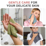 10 Pack Premium Washcloths, Highly Absorbent and Super Soft Face Towels | Multi-Purpose Fingertip Towels, 12 x 12 inch Bathroom Towels (Charcoal/Coral Pink/Cyan/Jade Green/Coffee Beige)