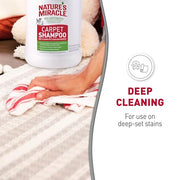 Nature's Miracle Carpet Shampoo Pet Stain & Odor Remover, 64 oz | Bio-Enzymatic Formula Removes & Deodorizes Deep-Set Pet Stains, For Water-Based Carpet Cleaners, Use on Carpet & Upholstery