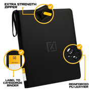 X PRO Top Load Card Binder - Compatible with Top-loading Card Cases - Fits 252 | 20 Premium Loaders Included | 9-Pocket Ringless Double-Sided Pages | Premium Storage for TCG & Sports Cards