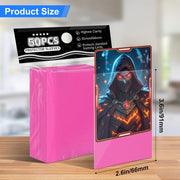 Pink Card Sleeves Fit for MTG, 300 Pieces Standard Card Sleeves for Trading Card Sports Cards Baseball Cards TCG (66x91mm), Affordable Sturdy and Nice Shuffling