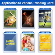 Sooez 32 Card Sleeves Hard Plastic Card Holder for Trading Card 3"x4", 35PT | for Baseball Card, Rigid Card Protector, Penny Sleeves for Collectible Game Cards, Premium Standard Size Sports Football Card