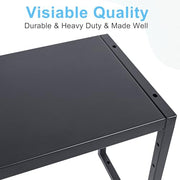 Expandable Metal Storage Shelves, 110LBS Heavy Duty Shelving Units and Storage for Pots Pans Small Appliances, Adjustable Metal Storage Shelf Organizer Rack for Kitchen Cabinets Closet Pantry Garage