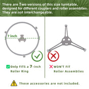 Smallest 9.6 Inch Microwave Plate Replacement Compatible With Panasonic Microwave Glass Plate F06016D00XN, 9.6" Microwave Plate Replacement for Nostalgia 0.7 cu.ft. 700W small retro microwaves