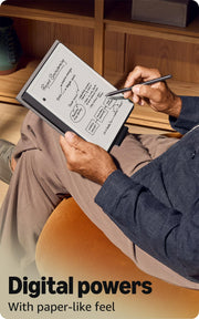 Like-New Amazon Kindle Scribe (64GB) - Your notes, documents and books, all in one place. With built-in AI notebook summarization. Includes Premium Pen - Metallic Jade