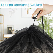 2 Pack Mesh Laundry Bags 23x34 Inch Drawstring Locking for Travel Home | Mesh bags with locking drawstring, Tear-resistant for blankets & towels, Lightweight foldable for travel/dorm