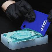 TotalBoat Flexible Resin Spreaders Set - 3 Styles | Reusable; Use with Epoxy, Fillers, Putty, Caulk, Spackle, Polyester Resin & Adhesives; V-Notched, Straight, and Curved Edges