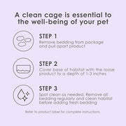 Kaytee Clean & Cozy Lavender Paper Bedding for Guinea Pigs, 49.2 Liters | Fresher habitats with rabbit bedding. Hamster bedding for small pets. 99% dust-free, absorbs 6x, lavender bedding