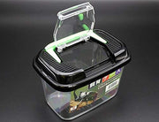 Critter Keeper with Handle, Easy to Observe, Terrarium for Bugs, Fish, Lizards, Crawfish, Frogs, or Snakes, Insect cage, Made in Japan (1pc)