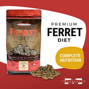 Marshall Pet Products Premium Ferret Diet, 4 lbs Pellet Bag, Complete Nutrition Formula - Single Food Bag