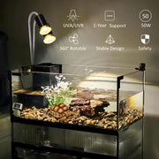 Lachesan 50W Uva Light Bulbs 4-Pack, Turtle Heat Lamp for Reptile | E26 Base Fit for Reptiles and Amphibian Tanks, Terrariums and Cages, Works with Various Lamp Fixtures