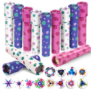 Leaf Pattern Kaleidoscopes 12 Pcs Retro Educational Toys | Educational toys for children, palm leaf design, birthday party supplies, school prizes, Christmas stockings