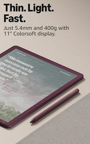 Amazon Kindle Scribe Colorsoft 64GB (newest model) — 11” paper-like color display — Write in notebooks, docs, and books. Read in any light. Pen included - Graphite