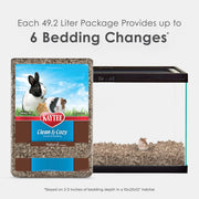 Kaytee Clean & Cozy Natural Paper Bedding, 49.2 Liters | Keeps habitats fresh. Small animal bedding for rabbits, guinea pigs, hamsters. Hamster bedding odor control, 99% dust-free
